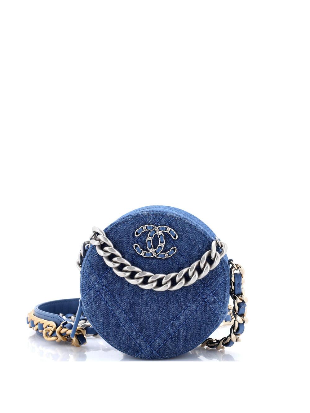 Chanel 19 Round Clutch With Chain #371070C27B
